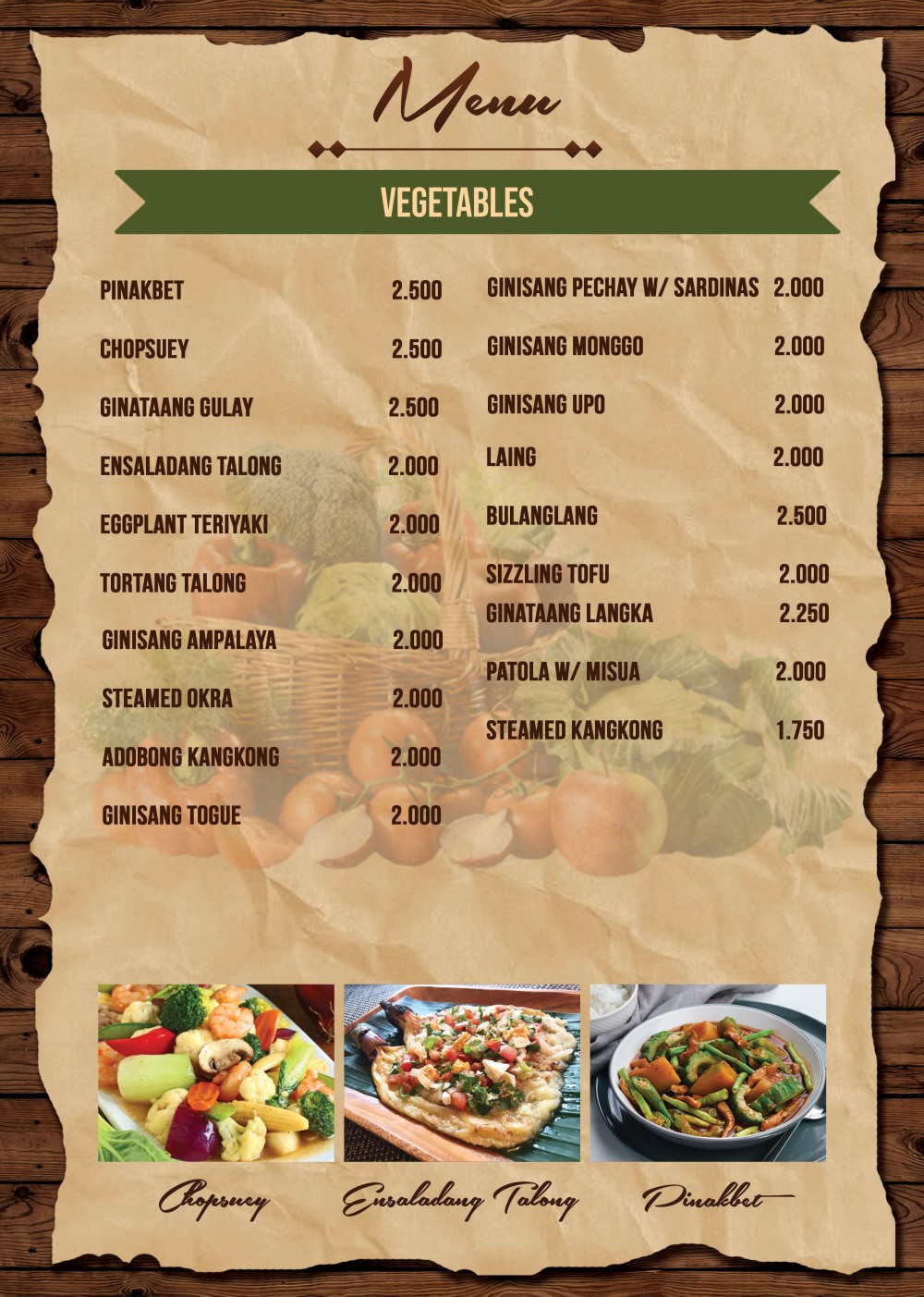 Vegetables