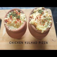 Chicken Corn Kulhad Pizza
