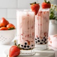 Strawberry Boba Tea