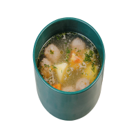 Сиыр етінен фрикаделькилер сорпасы / Говяжий суп с фрикадельками / Beef soup with meatballs