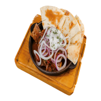 Қуырылған бауыр лавашпен / Жареная печень с лавашом / Fried liver with lavash