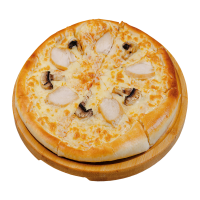 Тауық пен санырауқұлақ қосылған пицассы / Пицца с курицей и Грибами / Chicken and Mushroom Pizza