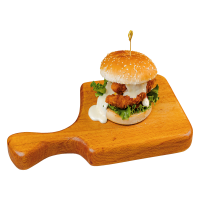 Құырылған тауық етінен бургер/ Чикен бургер / Chicken burger