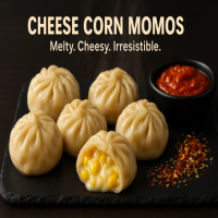 Corn Cheese Steam Momo 4pc