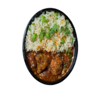 Veg Manchurian Rice with Gravy