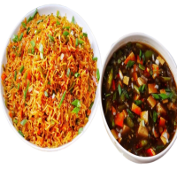 Veg Schezwan Rice with Gravy