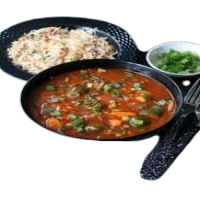 Veg Chilli Garlic Rice with Gravy