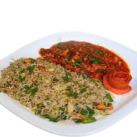 Veg Chopper Rice with Gravy