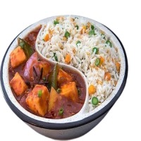 Chicken Chilli Rice with Gravy