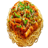 Veg Chopper Noodles with Gravy