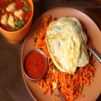 Chicken Triple Schezwan Noodles with Gravy