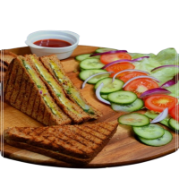 Cheese Sandwich with Salad