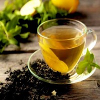 كوب شاي اخضر