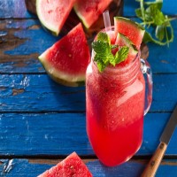 Watermelon with mint smoothie