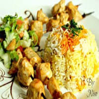 شيش طاووق( مع الرز)