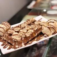 وافل شكولاته بالموز