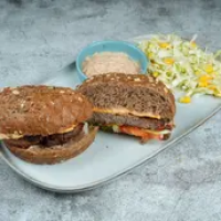 Dark Blue Beef Burger