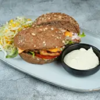 Dark Blue Chicken Burger