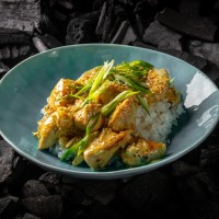 Курица кари с рисом